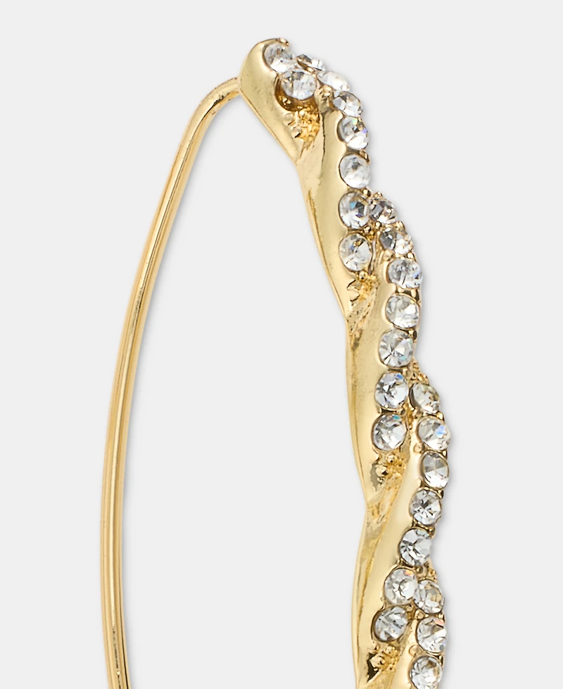 Givenchy Pave Twist Threader Earrings