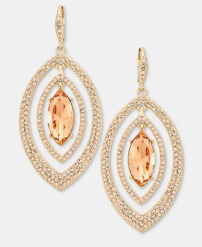 Givenchy Crystal Pear-Shape Orbital Drop Earrings