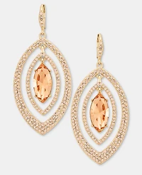 Givenchy Crystal Pear-Shape Orbital Drop Earrings