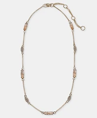 Givenchy Crystal Station Collar Necklace, 16" + 3" extender