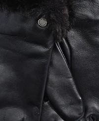 Lauren Ralph Women's Plush Lined Leather Gloves