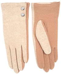 Lauren Ralph Two Button Pattern Top Gloves