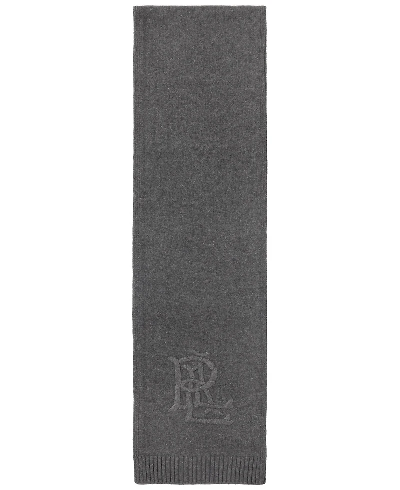 Lauren Ralph Embroidered Logo Scarf