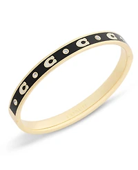 Coach Faux-Stone Signature C Enamel Bangle Bracelet