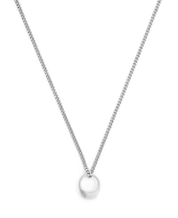 Coach Antique Silver Runway Signature Signet Ring Pendant Necklace