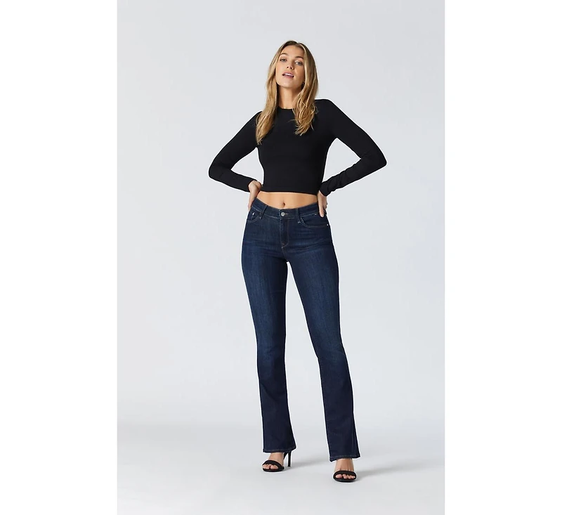 Mavi Jeans Women's Molly Mid Rise Bootcut Deep Supersoft