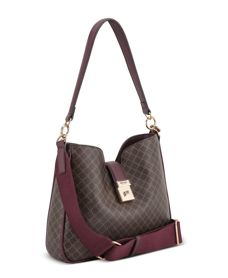 Nine West Monette Convertible Small Hobo Crossbody Handbag