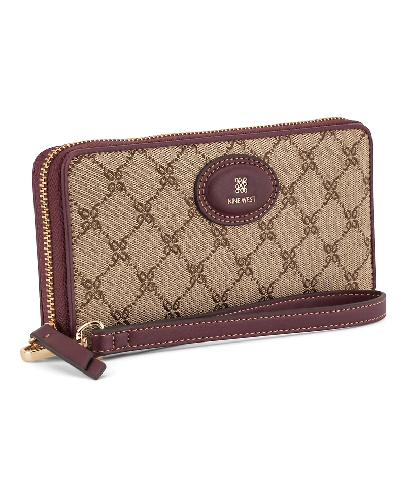 Nine West Cobel Zip Around Wristlet