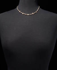 Karl Lagerfeld Paris Crystal Star & Moon Collar Necklace, 16" + 3" extender