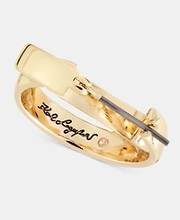 Karl Lagerfeld Paris Small Twist Hoop Earrings, 0.8'