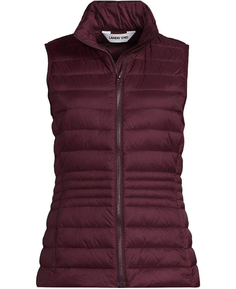 Lands' End Women's Tall Wanderweight Packable Down Vest