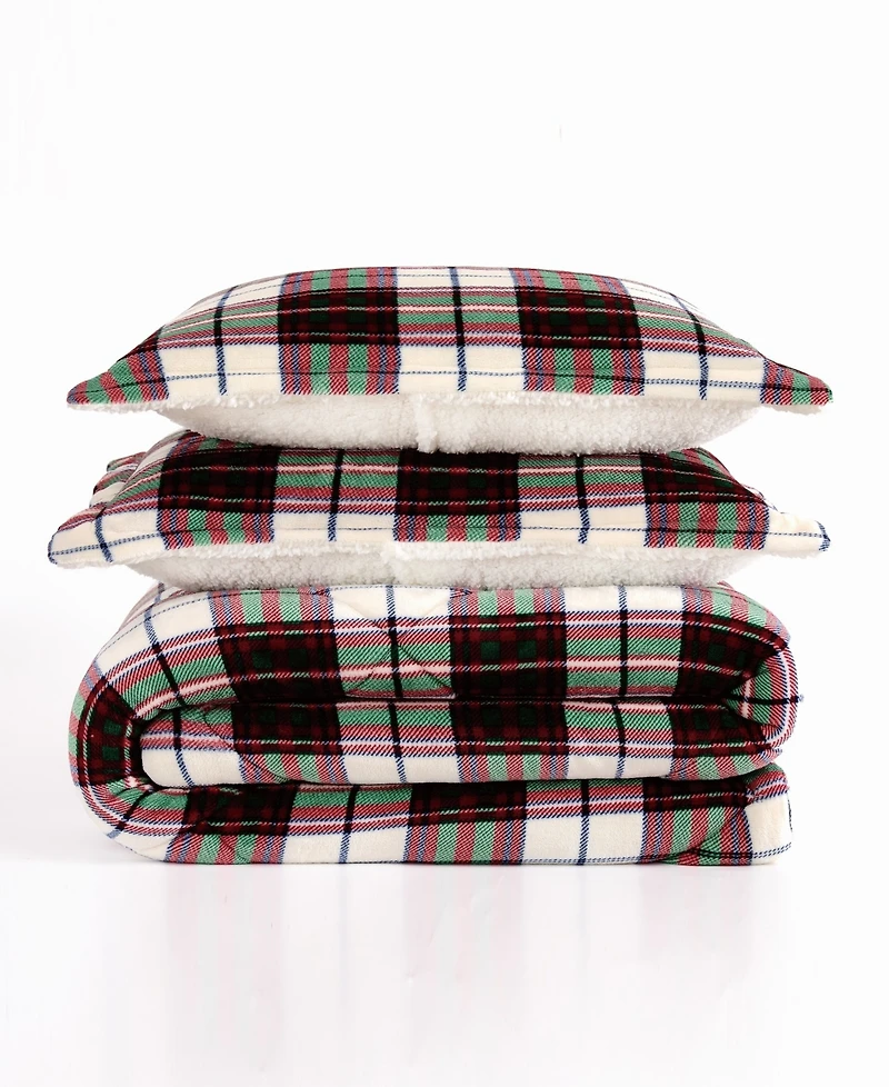 Truly Soft Cuddle Warmth Marlon Plaid 3-Piece Comforter Set