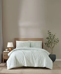 Brooklyn Loom Levi Stripe 3 Piece Comforter Sets