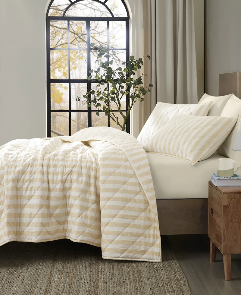 Brooklyn Loom Levi Stripe 3-Piece Quilt Set