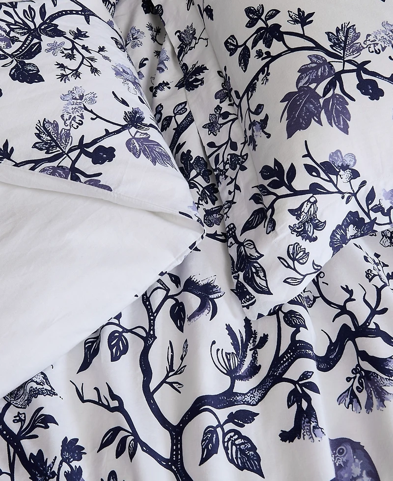 Brooklyn Loom Ava Floral 3-Piece Comforter Set, Full/Queen