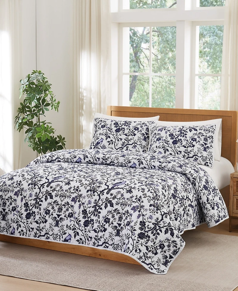 Brooklyn Loom Ava Floral 2-Piece Quilt Set, Twin/Twin Xl