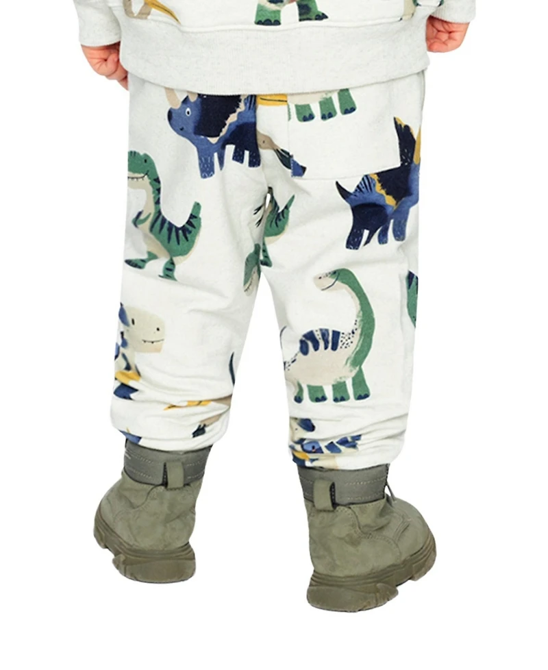 Deux par Baby Boy 12M-24M Fleece Sweatpants Dinosaur Print