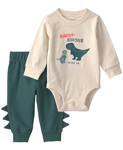 Carter's Baby Boys' and Girls' Long-Sleeve Bodysuit Pants, 2-Piece Set