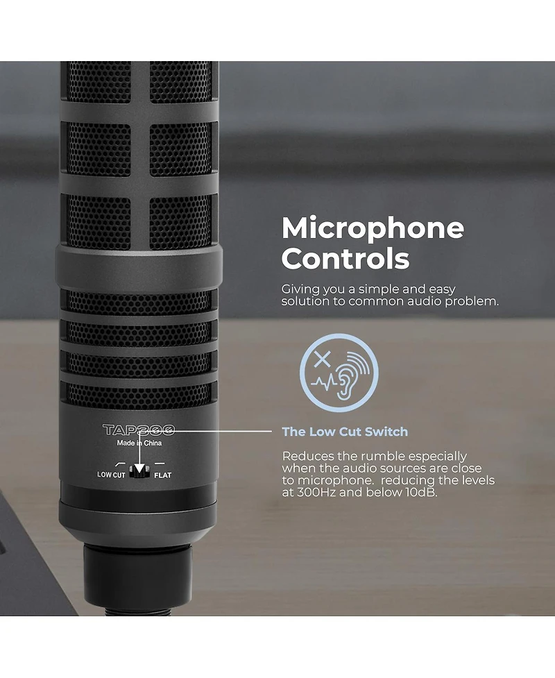 Turnstile Audio Platform Series TAP300 Cardioid Dynamic Broadcast Microphone