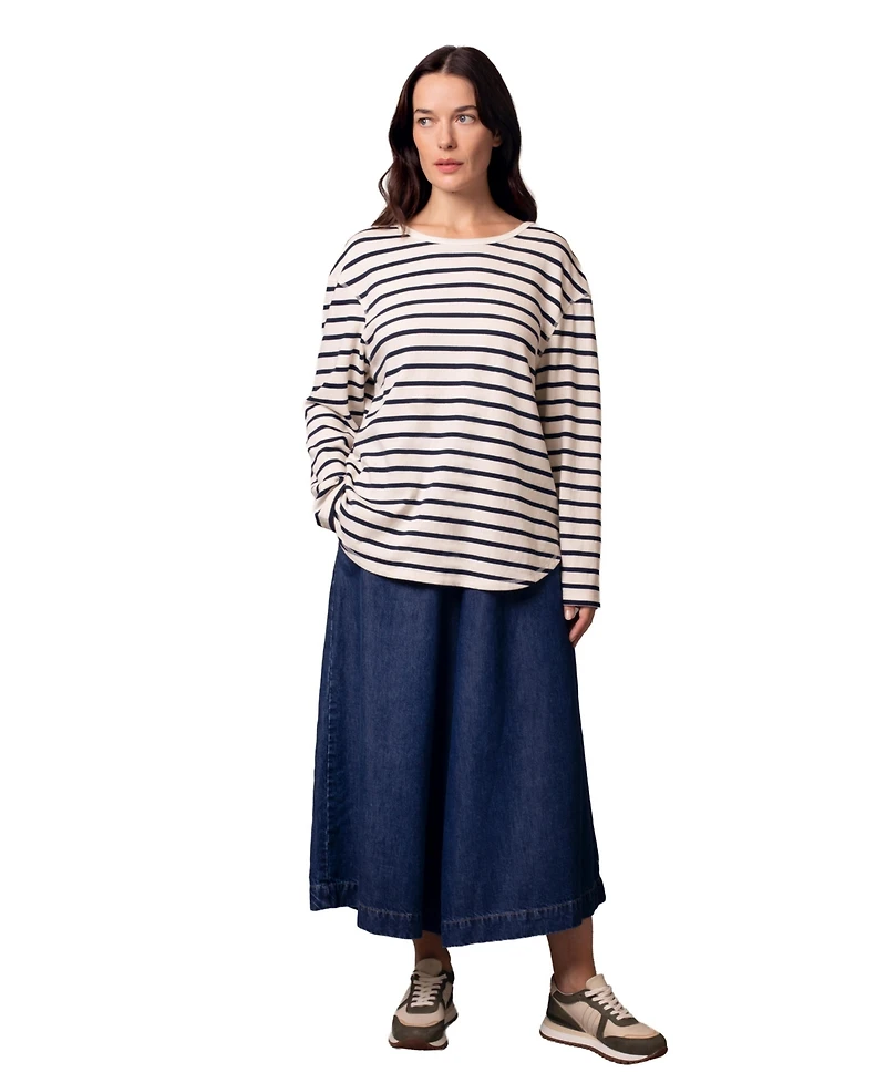 Celtic & Co. Women's Button Back Heavyweight Jersey Top