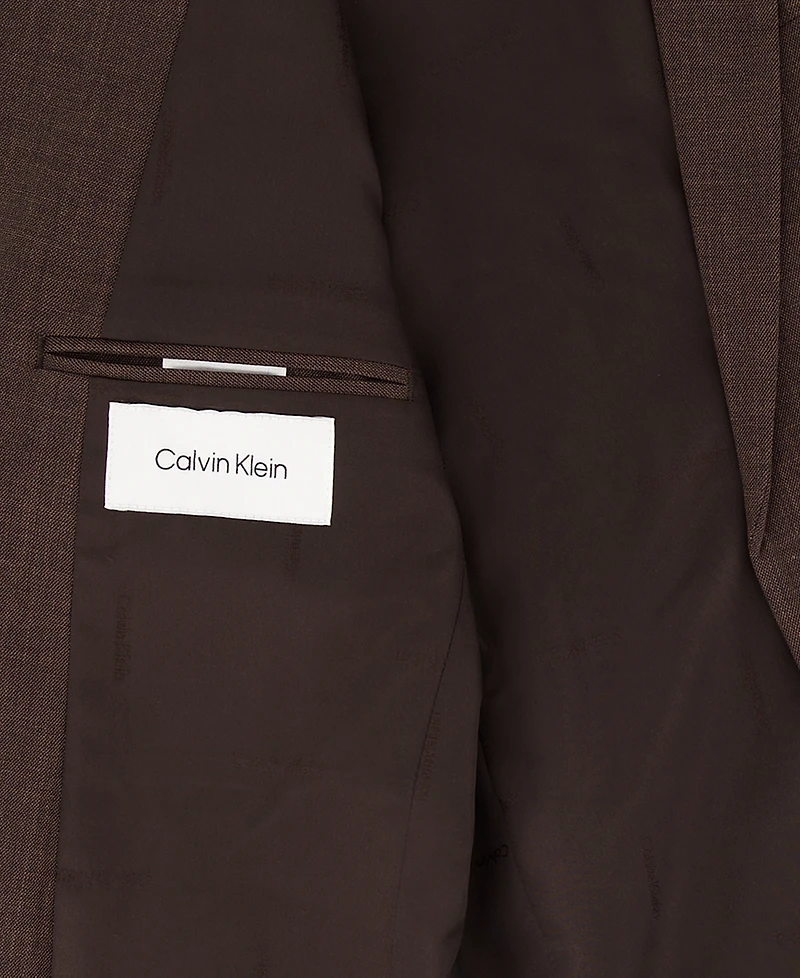 Calvin Klein Boys' 8-20 Stretch Refined Sharkskin Jacket