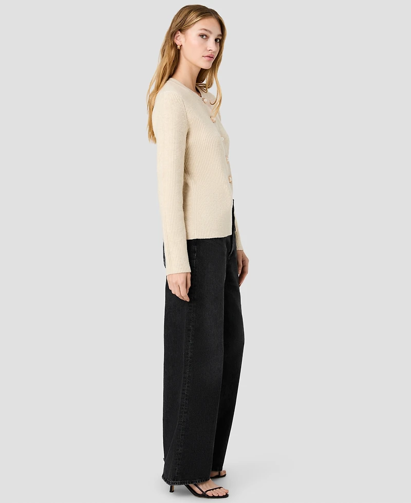 French Connection Women's Marley Jewel Neck Button-Front Cardigan