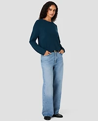 French Connection Women's Babysoft Oversized Crewneck Long-Sleeve Sweater