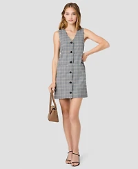 French Connection Women's Matteo V-Neck Sleeveless Mini Dress