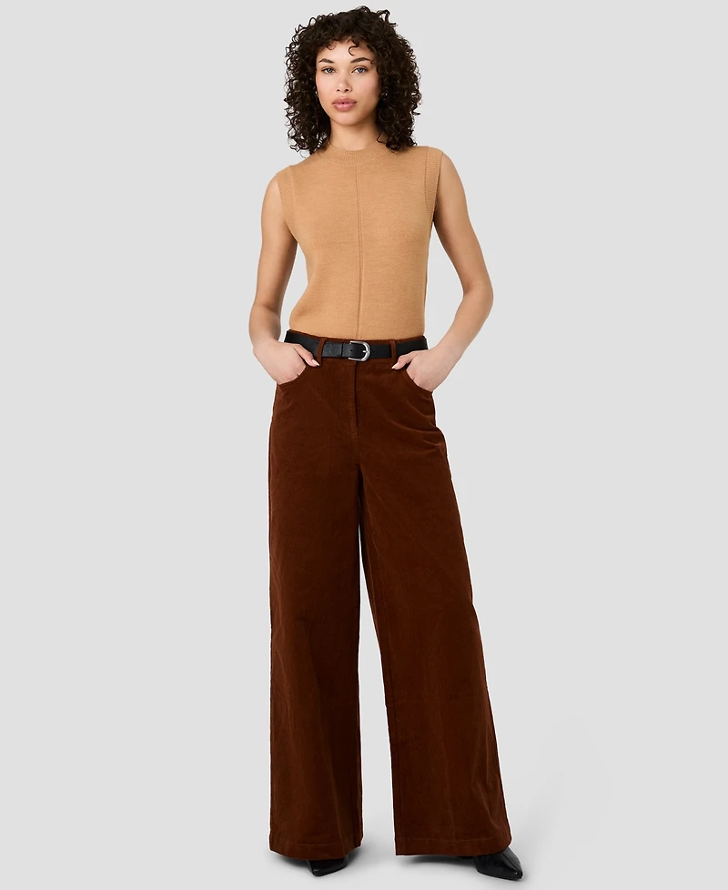 French Connection Women's Casey Corduroy Wide-Leg Pants