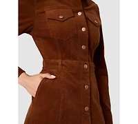 French Connection Women's Casey Collared Long-Sleeve Mini Dress