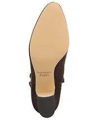 Franco Sarto Women's Suede Almond Toe Ankle Booties