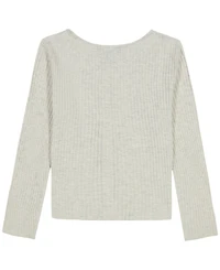 Tommy Hilfiger Girls' 7-16 Pointelle Rib Long-Sleeve Top