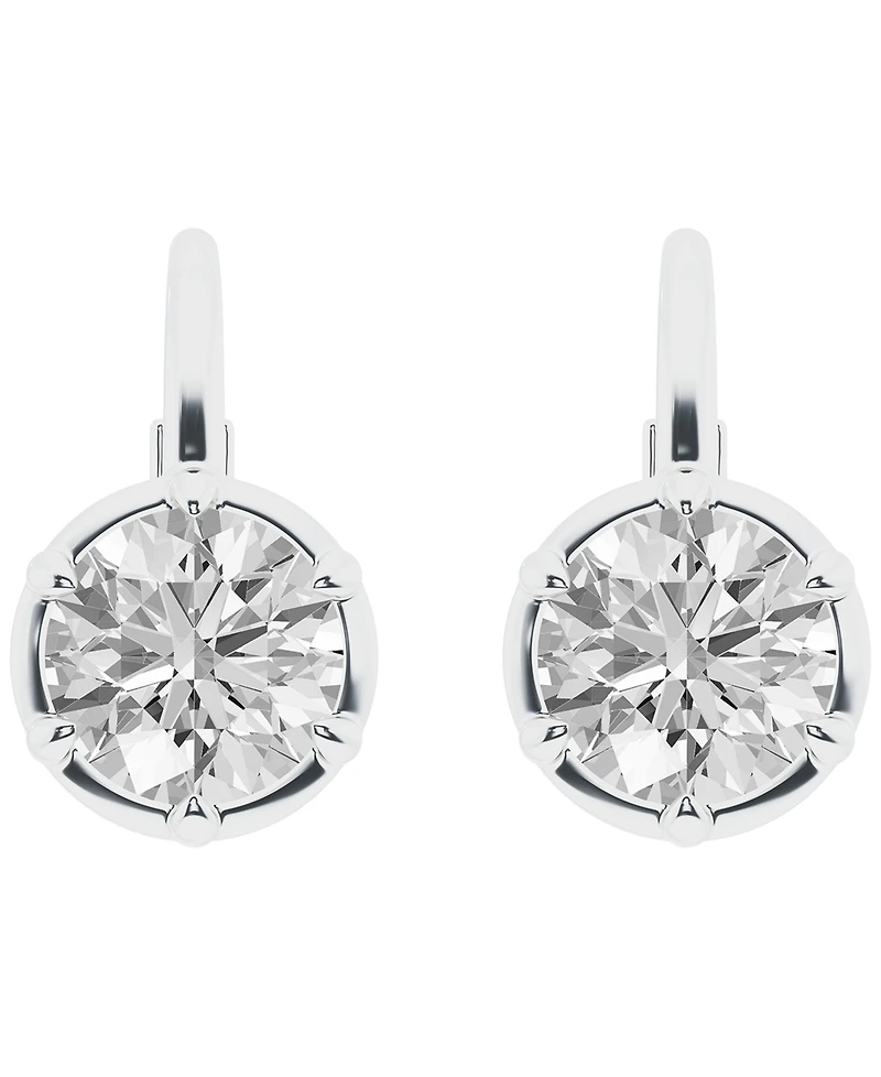 Macy's Lab-Grown Diamond Earrings (3 ct. t.w.) 14k White Gold