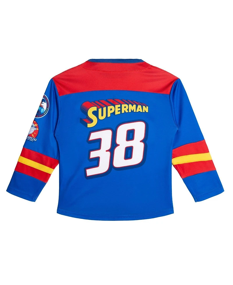 Justice League Boys' (2T–4T) Superman Hockey Jersey