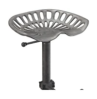 HomeRoots 23" Iron Backless Adjustable Height Bar Chair
