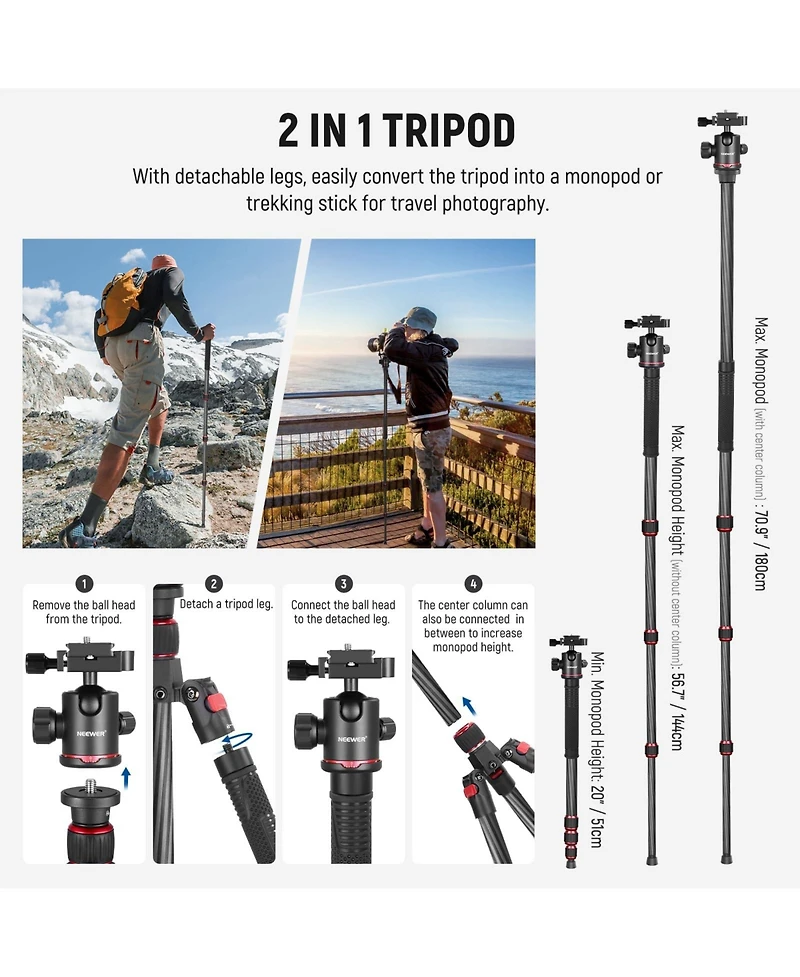 Neewer N55C Camera Tripod