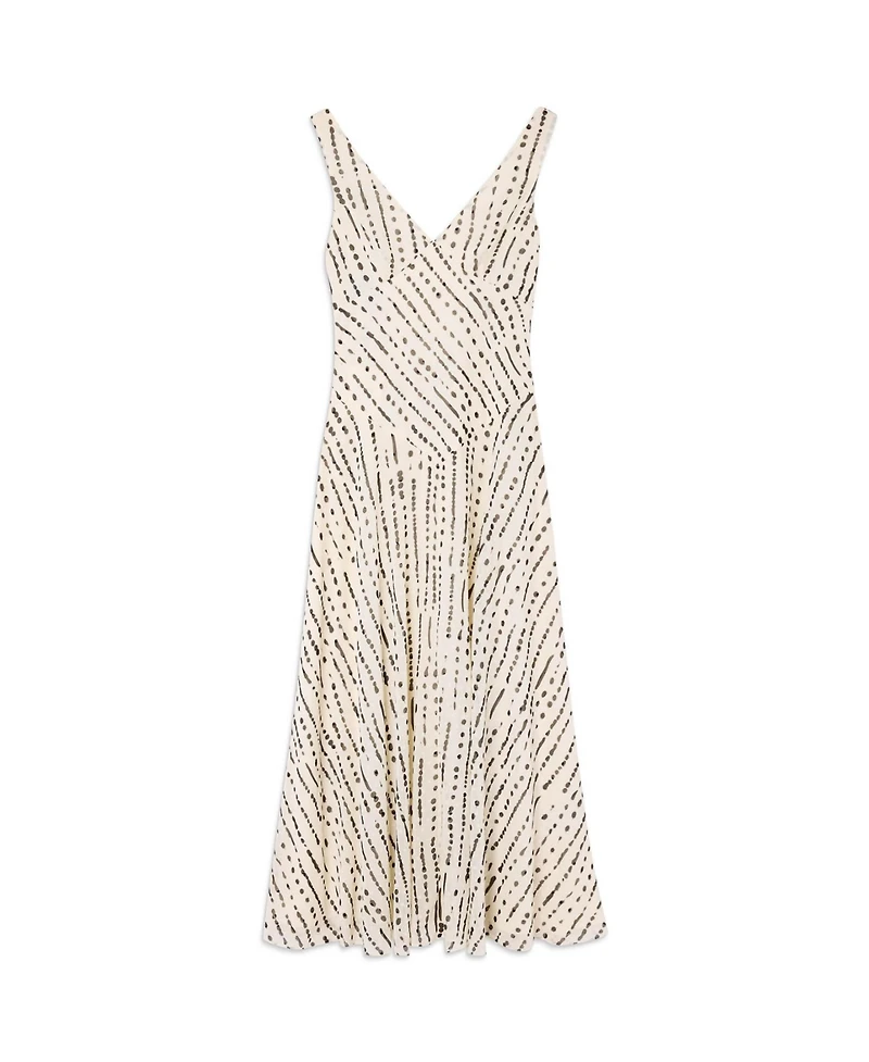Whistles Women's Dashed Spot Dobby Maxi Dress