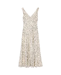 Whistles Women's Dashed Spot Dobby Maxi Dress