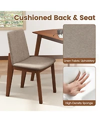 Slickblue 5-Piece Dining Set with Kitchen Table and Upholstered Chairs