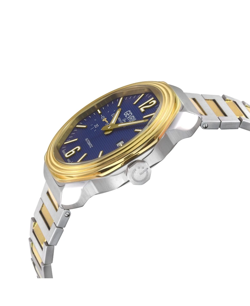 Gevril Men's Roosevelt Swiss Automatic Two tone Ipyg/Ss Bracelet Watch