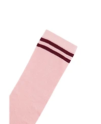 Deux par Deux Little and Big Girl (size 5-6 to 10-12) Socks Pale Dusty