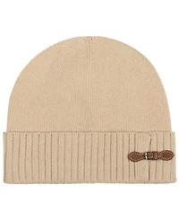 Lauren Ralph Equestrian Buckle Merino Knit Hat