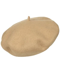 Lauren Ralph Classic Wool Embroidered Logo Beret Hat