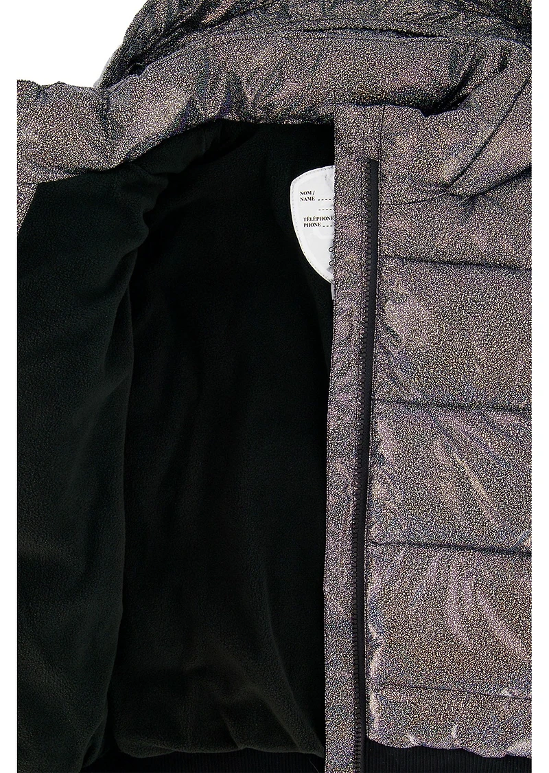 Deux par Deux Toddler Girl 2T-5T Winter Puffy Jacket Glitter