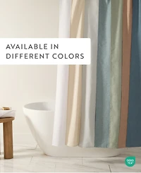ienjoy Home Linen-Look Shower Curtains, 72" x
