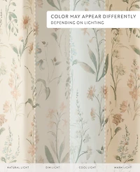 ienjoy Home Printed Floral Shower Curtains, 72" x