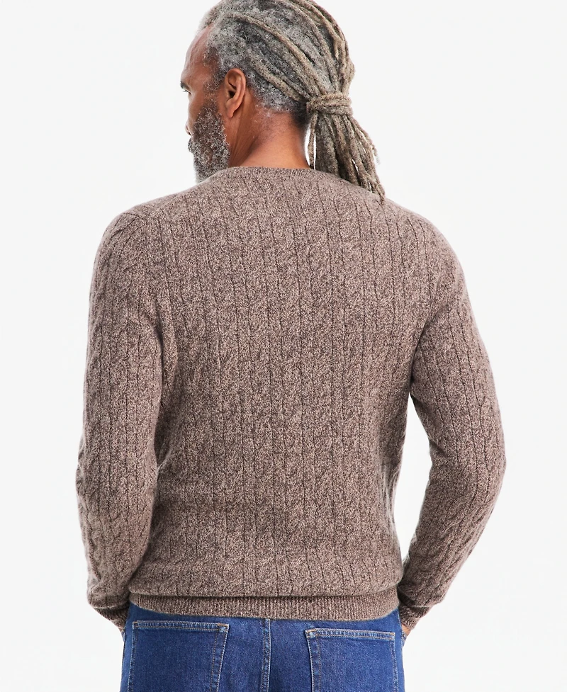 Club Room Men's Premium Cashmere Cable-Knit Crewneck Sweater, Macy's Exclusive
