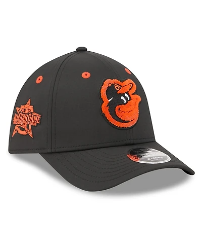 New Era Men's Black Baltimore Orioles 2026 Mlb All-Star Game Workout 39THIRTY M-Crown Flex Hat