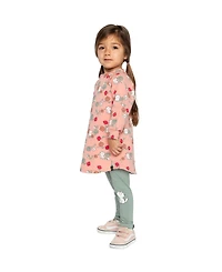 Deux par Toddler Girl French Terry Dress Cat Print