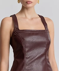Avec Les Filles Women's Square-Neck Mini Dress